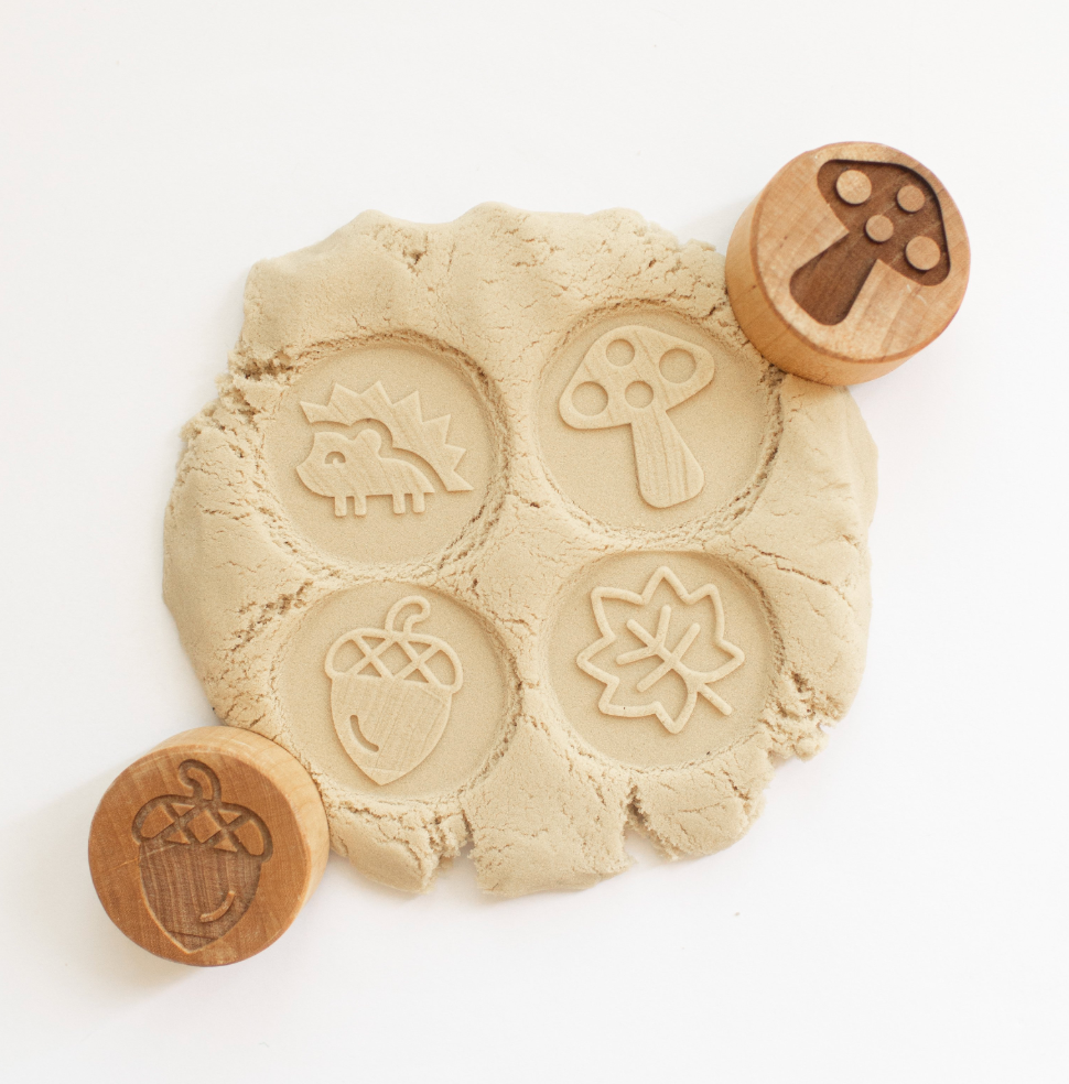 Houten stempels - de herfst