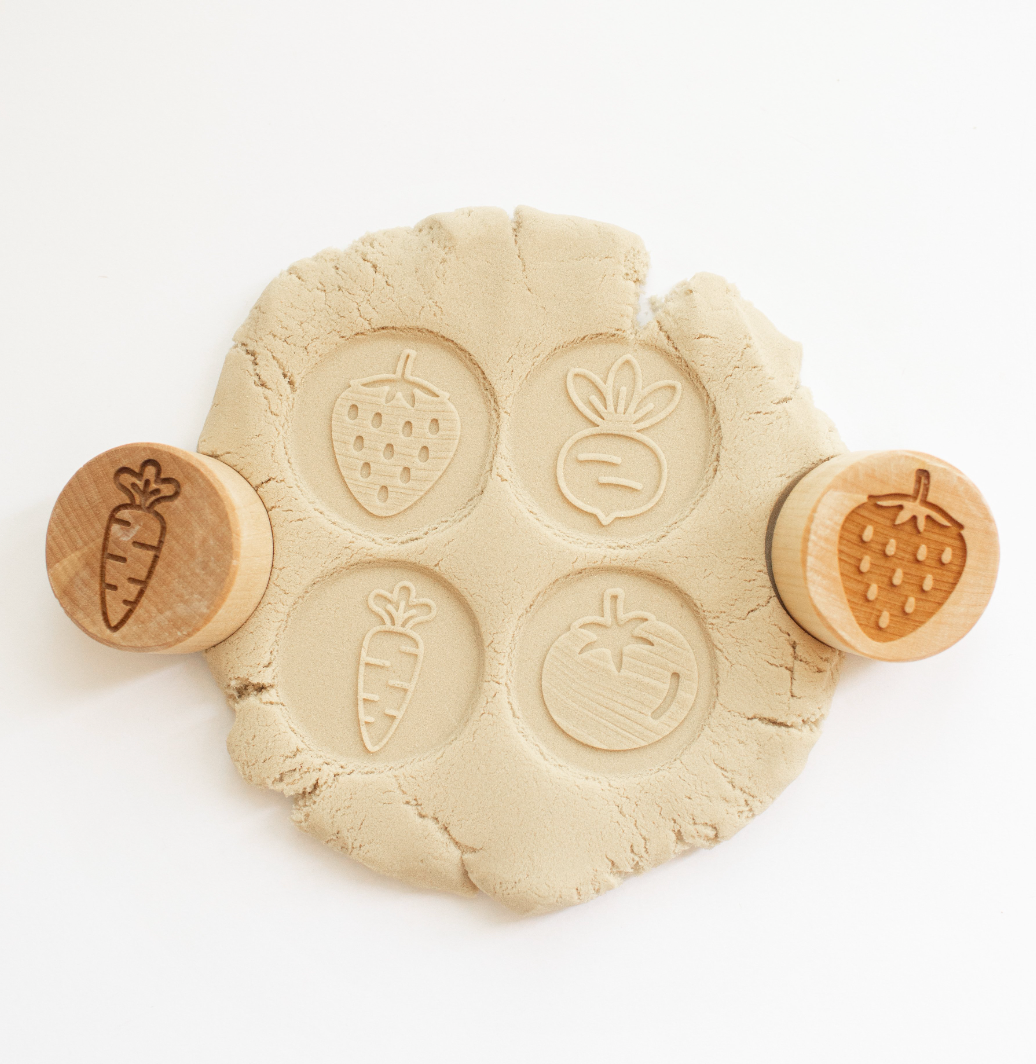 Houten stempels - groente