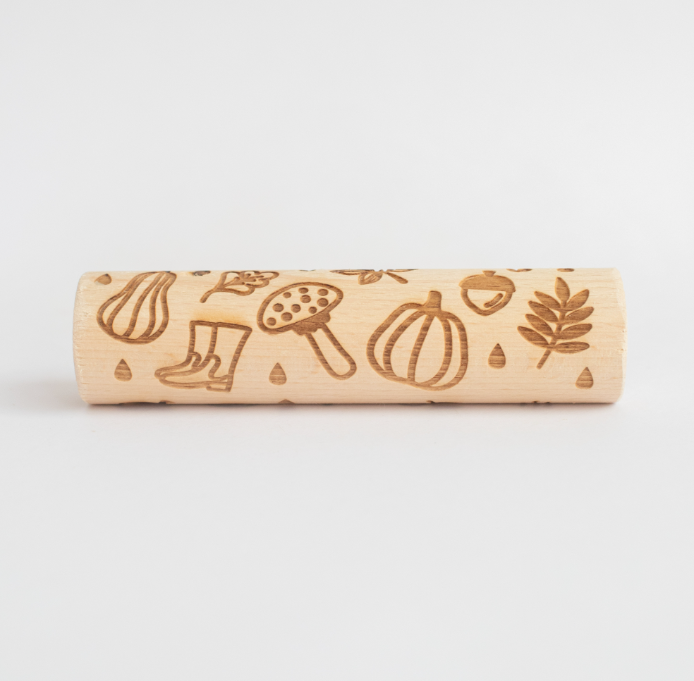 Houten roller - de herfst