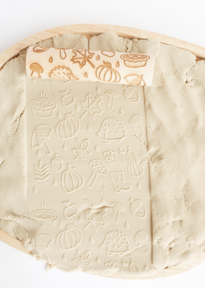 Houten roller - de herfst