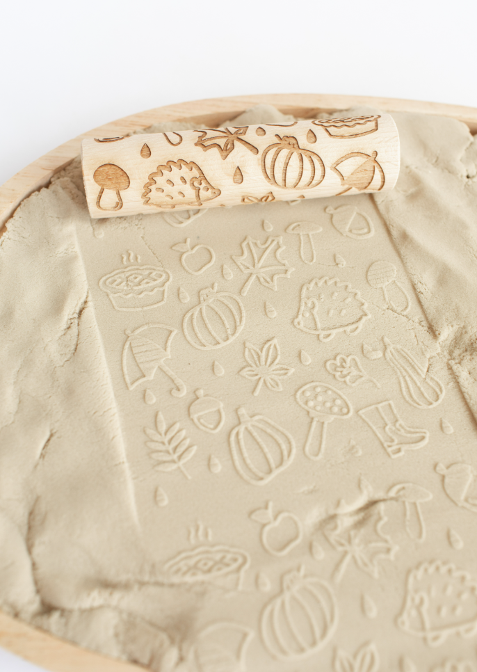 Houten roller - de herfst